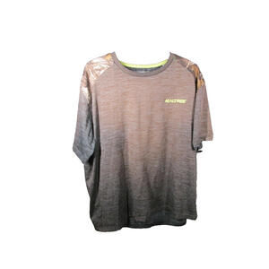 Realtree Mens Short Sleeve Camo Shoulder Performance Shirt Brown Size XL